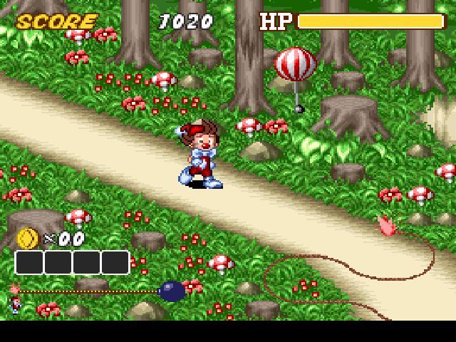 Kid Klown in Crazy Chase screenshot 3 for Super Nintendo